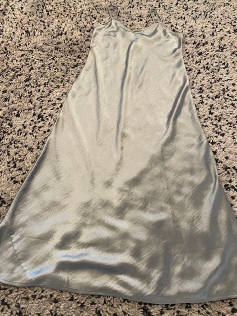 Gap Satin Slip Midi Dress XS petite Sage Green NWT - Picture 6 of 16